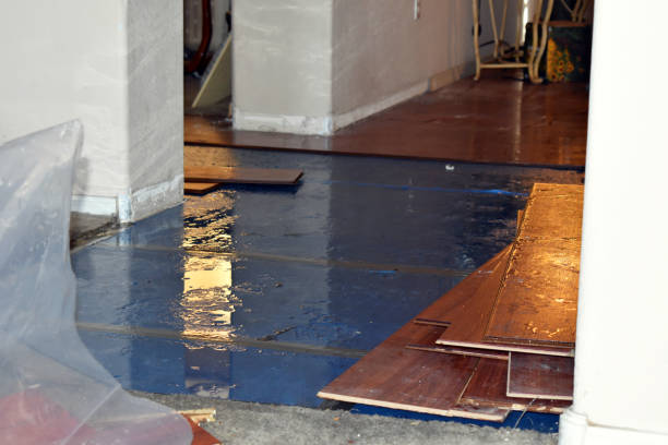 Professional Water Damage Restoration technician working in Tappan, NY